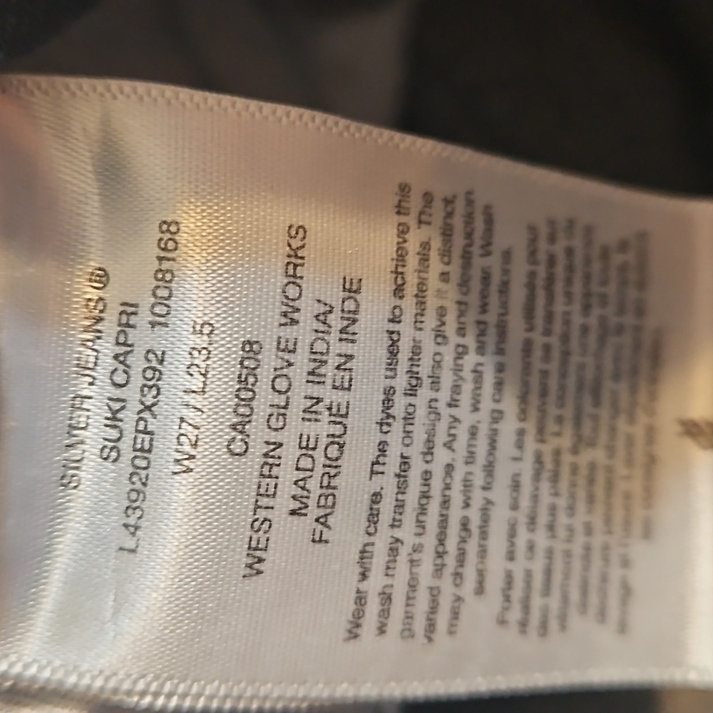 NWOT Silver Suki Capri Jeans - Picture 11 of 12